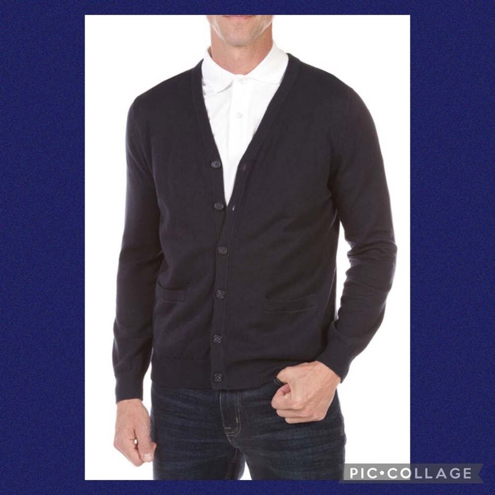 NWT Men's Toscano cotton cardigan